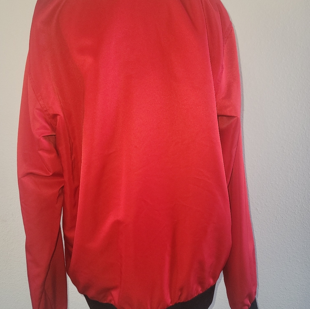 Disney Mickey Mouse Red Varsity Bomber Jacket Women's Size Large - Picture 4 of 10